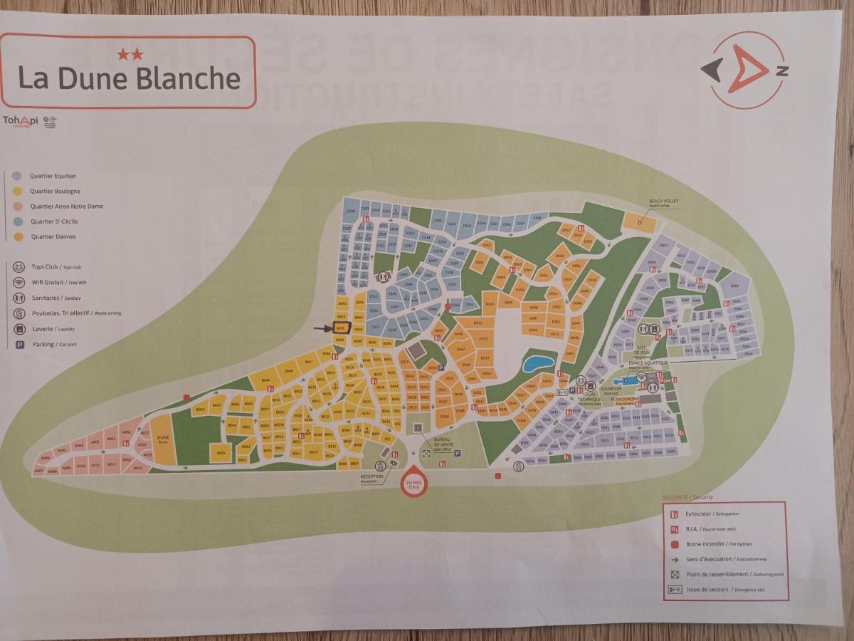 קאמייר Camping La Dune Blanche מראה חיצוני תמונה